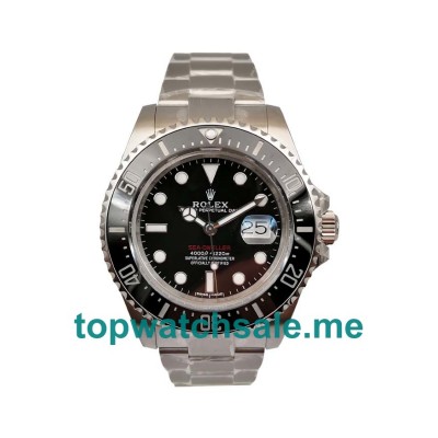 UK Best 1:1 Rolex Sea-Dweller 126600 Fake Watches With Black Dials For Men