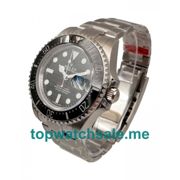 UK Best 1:1 Rolex Sea-Dweller 126600 Fake Watches With Black Dials For Men