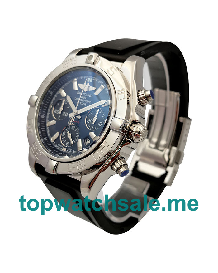 UK Top Quality Breitling Chronomat AB0110 Replica Watches With Blue Dials For Men