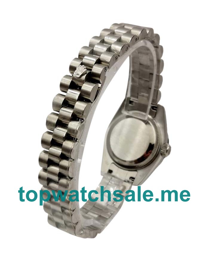 UK Cheap Rolex Lady-Datejust 79174 Replica Watches With White Dials For Women