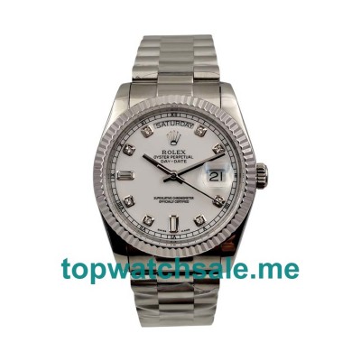 Best Quality Rolex Day-Date 118239 Fake Watches With White Dials For Men