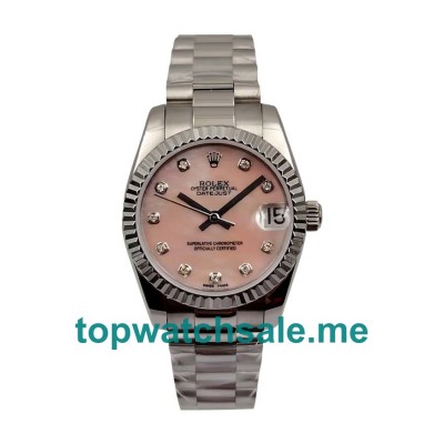 UK Best Quality Rolex Datejust 178274 Replica Watches With Pink Dials For Men