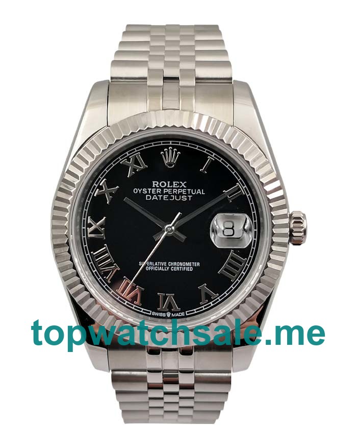 UK AAA Quality Rolex Datejust 116234 Replica Watches With Black Dials For Men