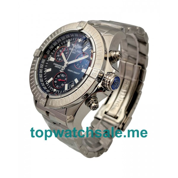 UK Luxury Breitling Avenger Seawolf Chrono A73390 Fake Watches With Black Dials For Men