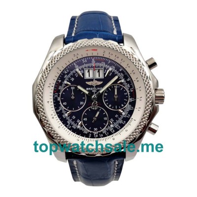 UK Best 1:1 Breitling Bentley 6.75 A44362 Replica Watches With Blue Dials For Men