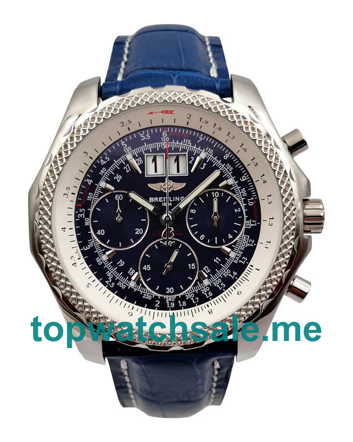 UK Best 1:1 Breitling Bentley 6.75 A44362 Replica Watches With Blue Dials For Men