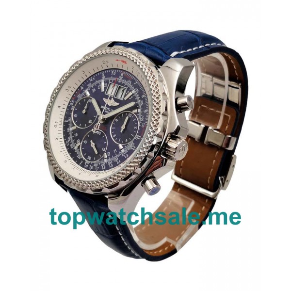 UK Best 1:1 Breitling Bentley 6.75 A44362 Replica Watches With Blue Dials For Men