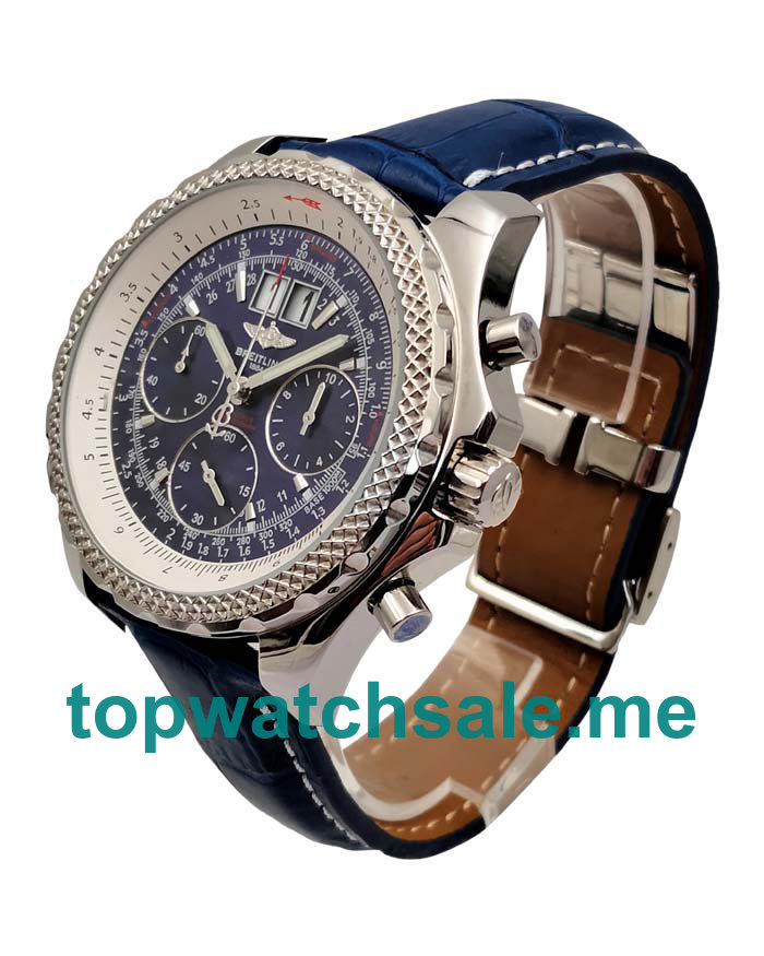 UK Best 1:1 Breitling Bentley 6.75 A44362 Replica Watches With Blue Dials For Men