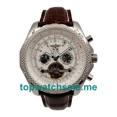 UK AAA Quality Breitling Bentley Mulliner Tourbillon Replica Watches With White Dials For Sale