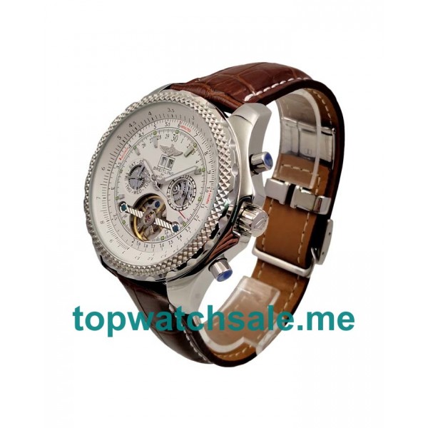 UK AAA Quality Breitling Bentley Mulliner Tourbillon Replica Watches With White Dials For Sale