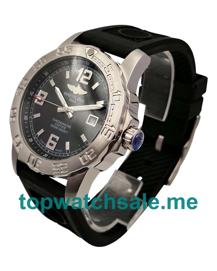 UK Best Quality Breitling Colt A74387 Fake Watches With Black Dials For Men