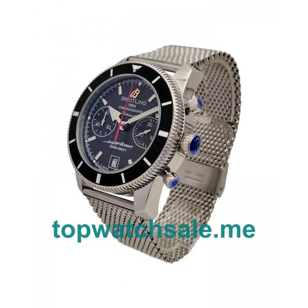 UK Best Quality Breitling Superocean Heritage A23370 Replica Watches With Black Dials For Men