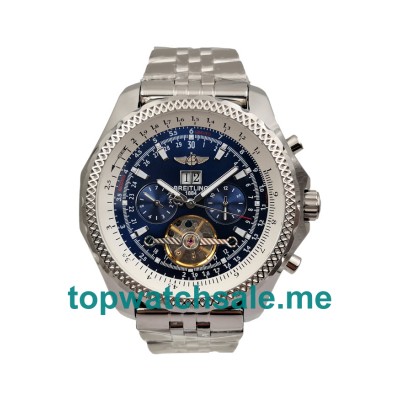 UK AAA Quality Breitling Bentley Mulliner Tourbillon Replica Watches With Blue Dials For Sale