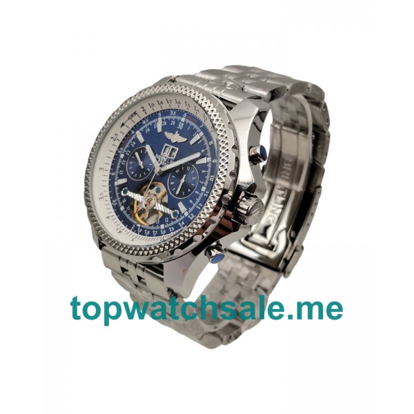 UK AAA Quality Breitling Bentley Mulliner Tourbillon Replica Watches With Blue Dials For Sale