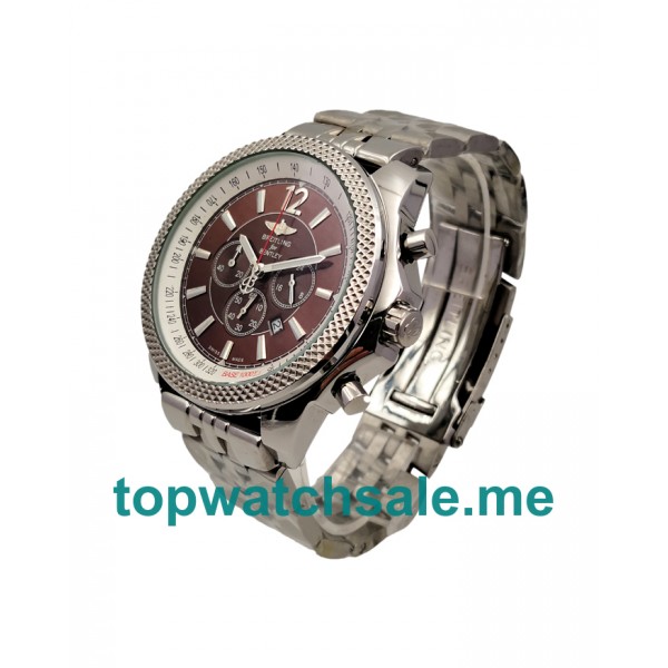 UK AAA Quality Breitling Bentley Motors A25362 Replica Watches With Coffee Dials For Men